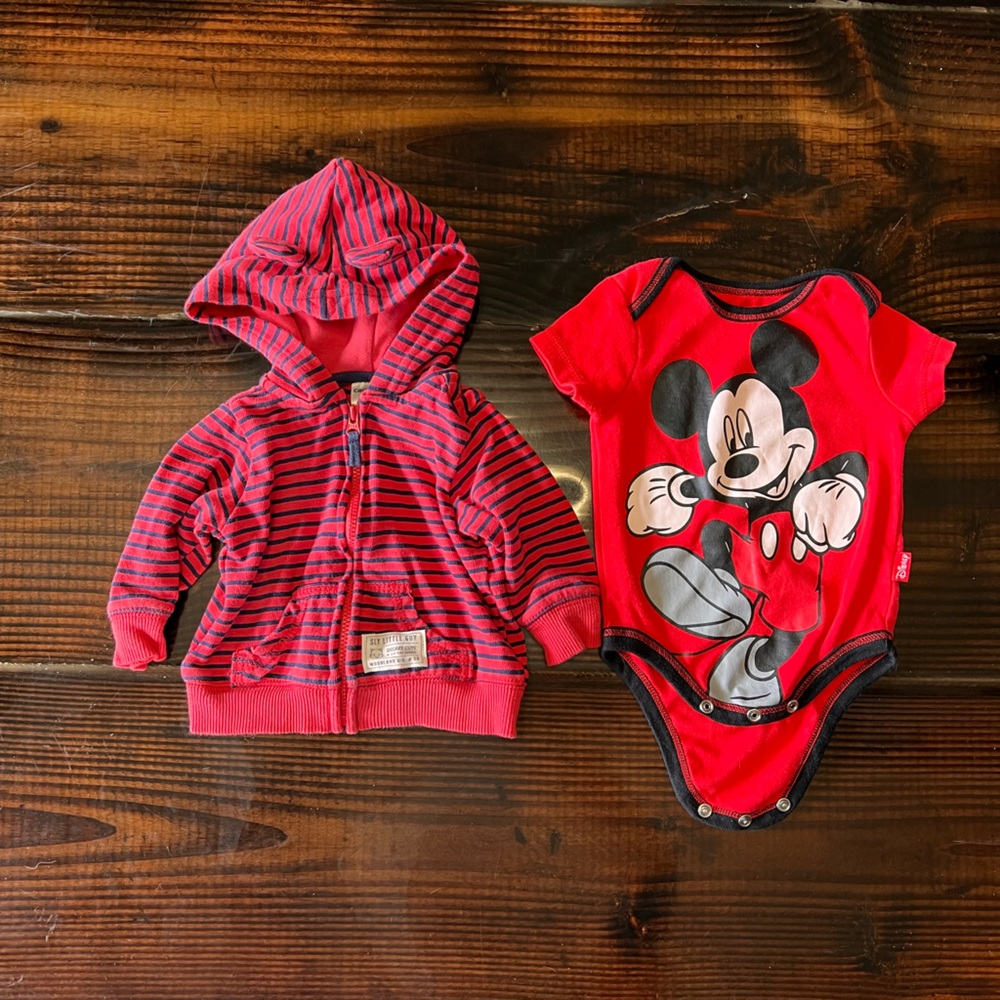 Mickey Mouse Bodysuit and Carter’s Jacket